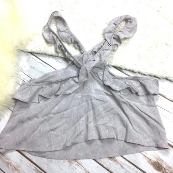 Honey Punch Ruffle Halter Crop Top - Picture 5 of 7